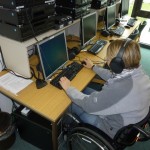 Bild eines Arbeitsplatz in der Bibliothek