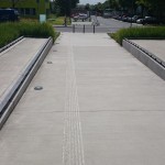 Bild der Steinrampe (vom Gelände aus)